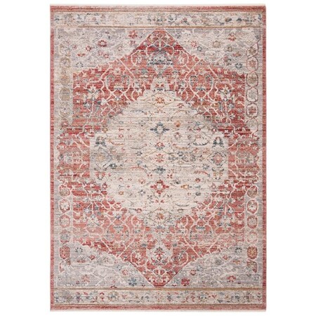 Safavieh 9 x 12 ft. Kenitra 600 Power Loomed Rectangle Area Rug Pink & Grey KRA661U-9